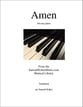 Amen - for easy piano piano sheet music cover